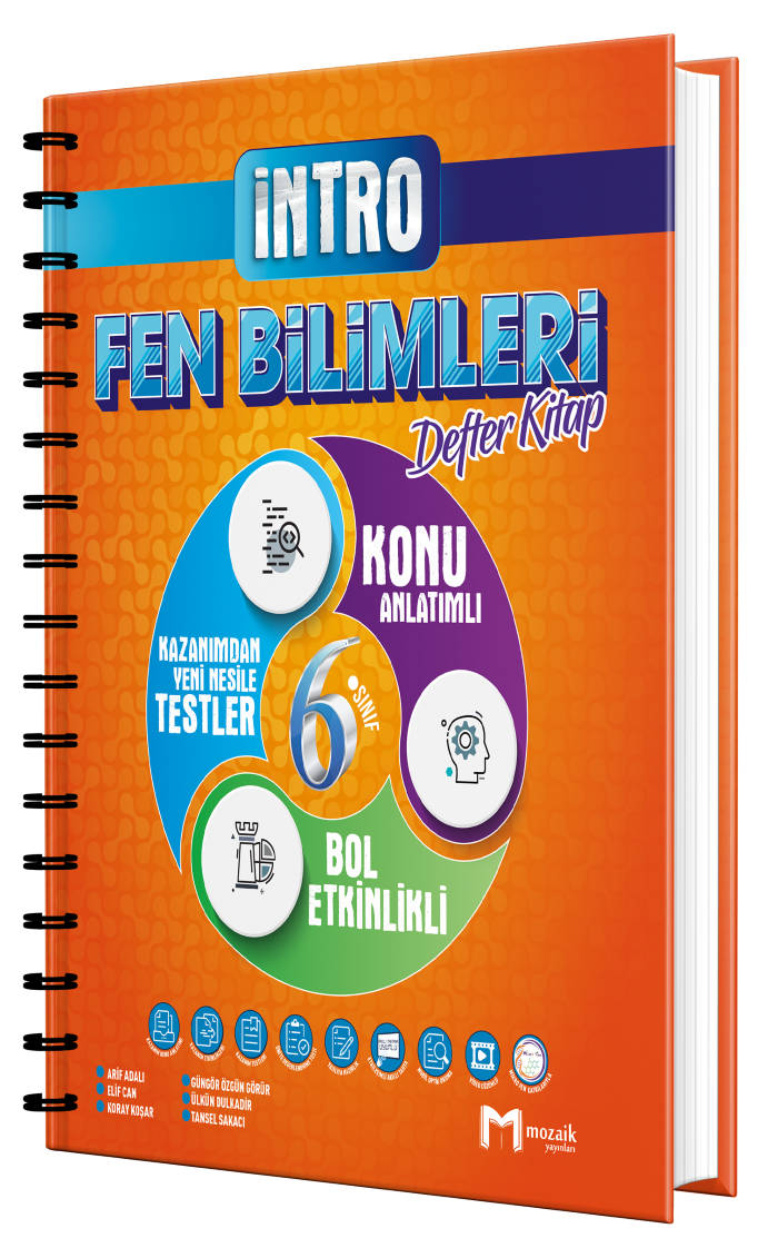6.SINIF MOZAİK İNTRO DEFTER FEN BİLM. - 2023-24
